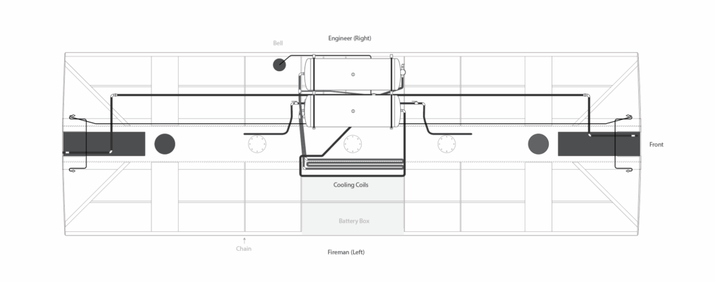 44 Ton Locomotive Frame Drawing